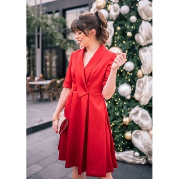 Gal Meet Glam Petite Red Satin Fit & Flare Elbow Sleeve Dress is available for purchase on au PAY Market - Imported Goods Online Store Co.Ltd. | au PAY Market - Online Gal Meet Glam Petite Red Satin Fit & Flare Elbow Sleeve Dress is available for purchase on au PAY Market - Imported Goods Online Store Co.Ltd. | au PAY Market - Online